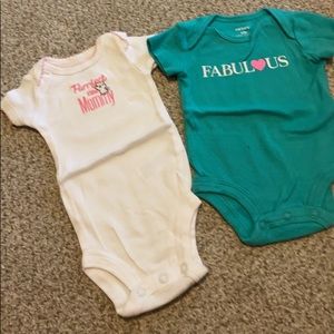 BUNDLE of 6 newborn onesie